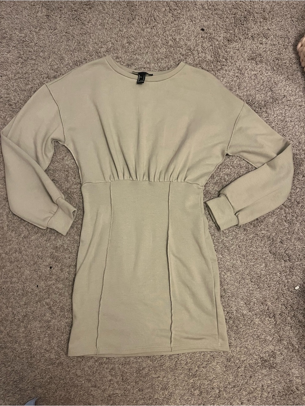 Sage green mini dress
